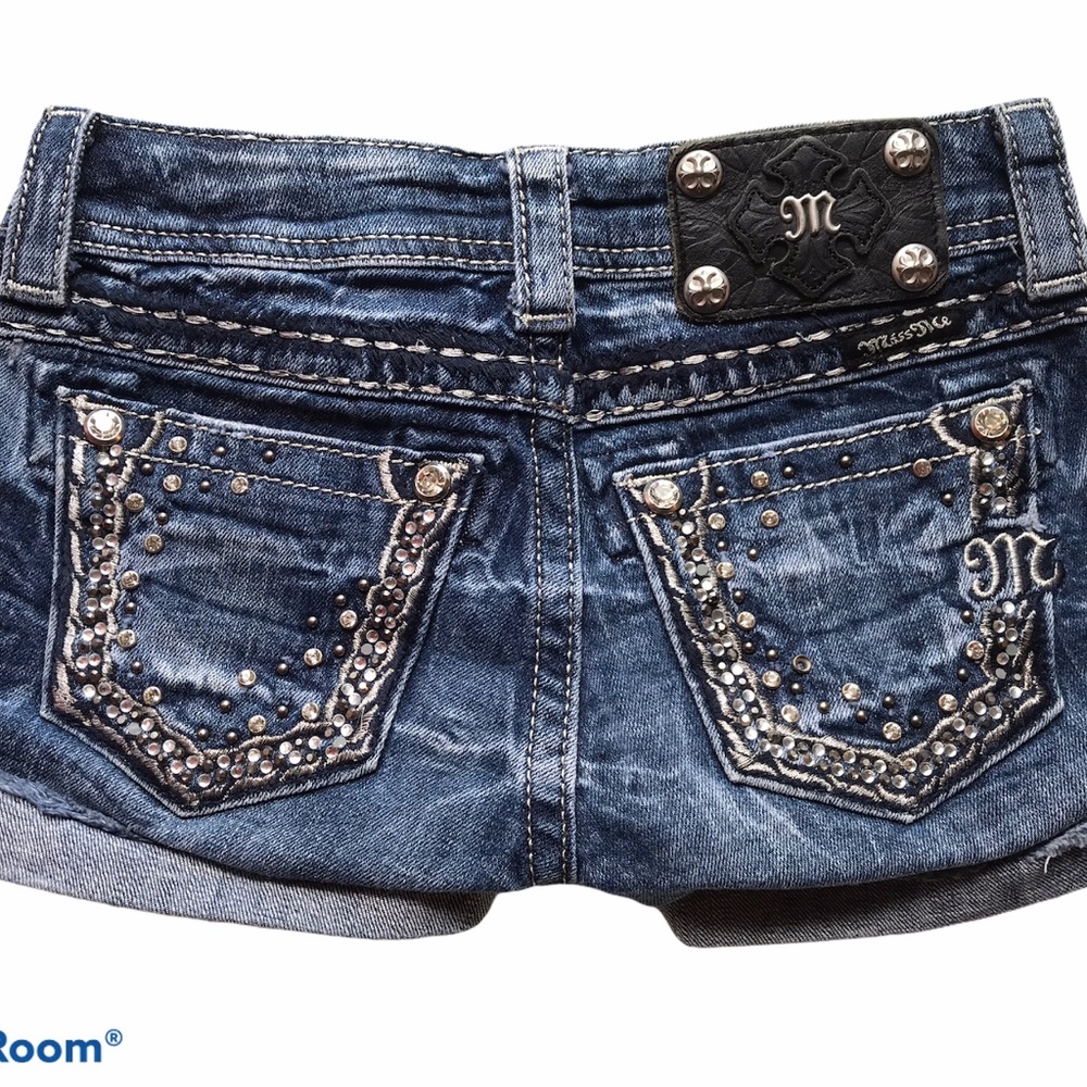 Miss Me Jean Shorts Size 23 JE5408H3/DK 56